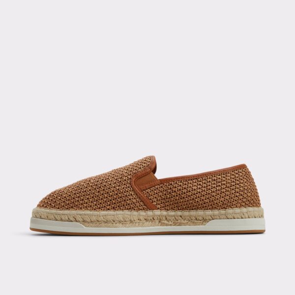 Johnney Cognac Textile Raffia Men's Espadrilles - 画像 (3)