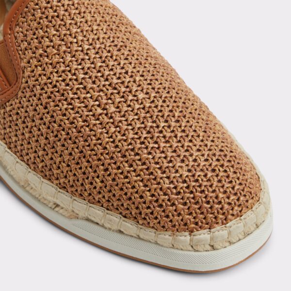 Johnney Cognac Textile Raffia Men's Espadrilles - 画像 (5)