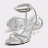 Manaelden Silver Women's Heeled Sandals - 画像 (2)