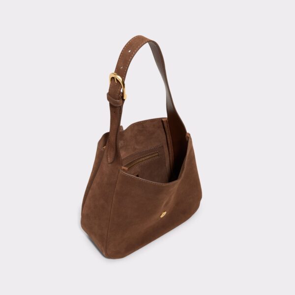 Soffiettaluxe Light Brown Leather Mixed Material Women's Shoulder Bags - 画像 (4)